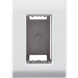 Kit 6 Caixa de Sobrepor 1 Posto Tramontina Lizflex Branca