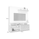 Ver imagem 3 de Estante Home Theater para Tv até 60 Polegadas 1 Porta Star Cinamomo/off White Valdemóveis