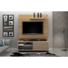 Estante Home Theater para Tv até 60 Polegadas 1 Porta Star Cinamomo/off White Valdemóveis - 1