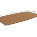 Ver imagem 2 de Tampo de Madeira para Mesa de Jantar até 6 Lugares 170x90cm