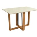 Ver imagem 3 de Conjunto Mesa Antonela com 4 Cadeiras Bege/Canela/Fendi