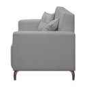 Ver imagem 7 de Sofá Fixo 2 Lugares 1,60 Espanha Living Linho Pés Metal e Molas:linho Cinza Claro