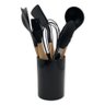 Conjunto de Utensilios Silicone 8 Peças - Preto - 3