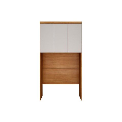 Modulado de Quarto Armário Ponte Aéreo Solteiro C- 3 Portas Freijo Cumaru C- Fendi