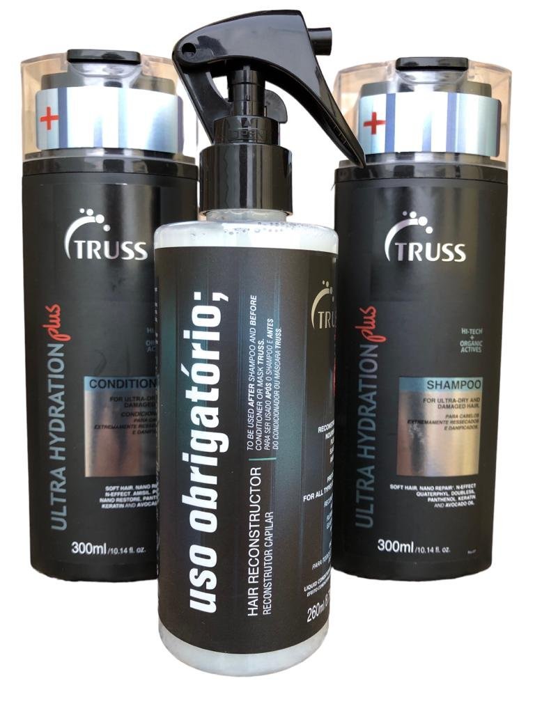 Truss Ultra Hydration Plus Shampoo e Condicionador 300ml + Uso Obrigatório 260ml 12187