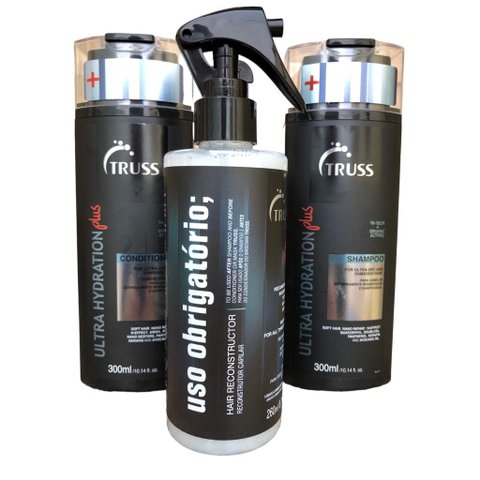 Truss Ultra Hydration Plus Shampoo e Condicionador 300ml + Uso Obrigatório 260ml 12187