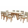 Conjunto para Sala de Jantar Mesa com 8 Cadeiras - 2