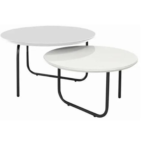 Conjunto Mesa de Centro Diamante Branco