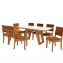 Ver imagem 2 de Conjunto para Sala de Jantar Mesa com 8 Cadeiras Cinara