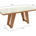Ver imagem 5 de Conjunto para Sala de Jantar Mesa com 8 Cadeiras Cinara