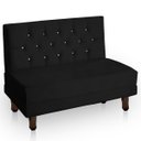 Ver imagem 1 de Canto Italy Confortável para Apartamento Cozinha e Restaurantes Suede Preto