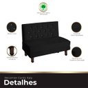 Ver imagem 7 de Canto Italy Confortável para Apartamento Cozinha e Restaurantes Suede Preto
