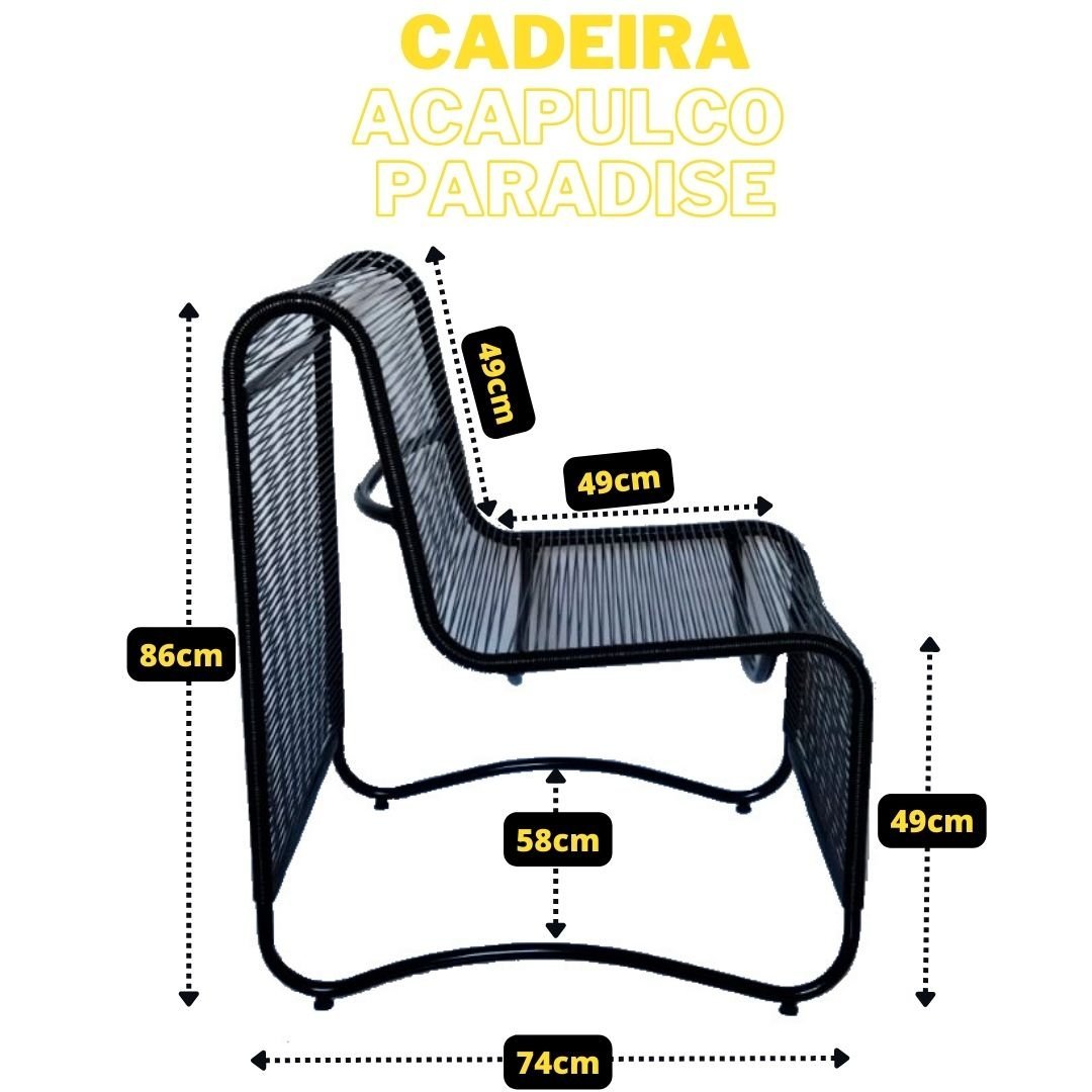 Cadeira Paradise Corda Naútica - 3