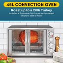 Ver imagem 2 de Elite Gourmet Forno de Convecção 47.5qt com Porta Francesa e Rotisserie (inox)