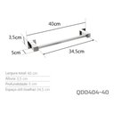 Ver imagem 3 de Toalheiro 40 Cm Inox - Kromus Qd0404-40
