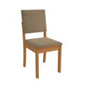 Ver imagem 5 de Conjunto Mesa Lotus com 4 Cadeiras 78x160x90 cm Bege/Canela/Fendi