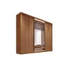 Guarda Roupa Casal 3 Portas de Correr e 8 Gavetas C/ 1 Espelho Sonetto/toulon Plus Cumaru Ripado 3d - 1