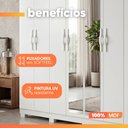 Ver imagem 7 de Guarda Roupas Casal com Espelho 8 Portas 6 Gavetas 100% MDF Serena