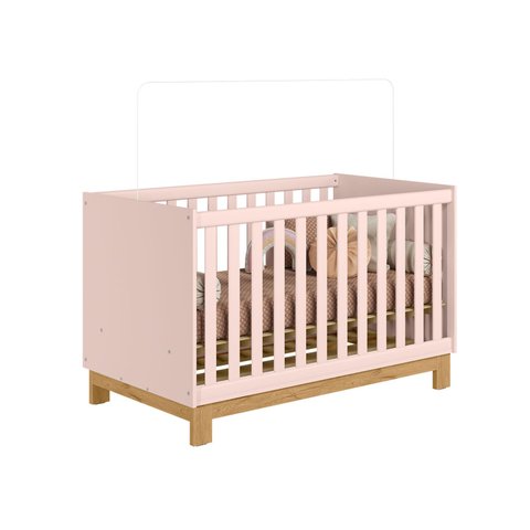Berço Mini Cama Q Encanto Slim Rosa - Qmovi