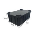 Ver imagem 6 de Caixa Plástica 26 Litros Preta com Tampa Lar Plásticos