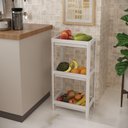 Ver imagem 4 de Estante Geo Multiuso Organizador Compacto 3 Prateleiras 76cm - Branco