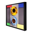 Ver mais imagens de Kit 3 Quadros 50cm X 50cm e 1 Quadro 60cm X 80cm Cozinha Tropical Artes