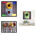 Ver imagem 1 de Kit 3 Quadros 50cm X 50cm e 1 Quadro 60cm X 80cm Cozinha Tropical Artes