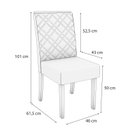 Ver imagem 2 de Conjunto 2 Cadeiras para Sala de Jantar Cad149