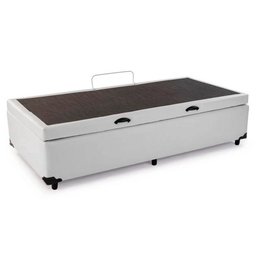 Cama Box Baú Solteiro Sintético Sereneprime Branco 88x188x44 - 2