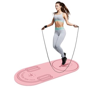 Tapete Pula Corda Absorção de Choque Yoga Antiderrapante Profissional Fitness Atividade Física Exerc