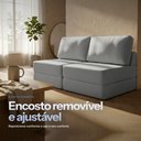 Ver imagem 6 de Sofá Cama 3 Lugares na Caixa 180 cm Versa Bouclê B05 - D'Rossi