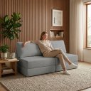 Ver imagem 2 de Sofá Cama 3 Lugares na Caixa 180 cm Versa Bouclê B05 - D'Rossi