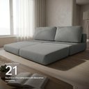 Ver imagem 5 de Sofá Cama 3 Lugares na Caixa 180 cm Versa Bouclê B05 - D'Rossi