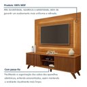 Ver imagem 5 de Rack Painel Ripado para TV até 58 Polegadas com LED 100% MDF 180CMX130CM Pés em Madeira Maciça Ga
