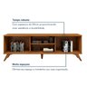 Rack Ripado com Painel para Tv 58 Polegadas com Led 100% Mdf 180cm Pés em Madeira Maciça Gaia Grécia - 8