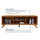 Ver mais imagens de Rack Painel Ripado para TV até 58 Polegadas com LED 100% MDF 180CMX130CM Pés em Madeira Maciça Ga