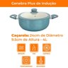 Caçarola Antiaderente Cerâmica de Indução Azul Genebra Plus 24cm - Casambiente - 7