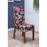 Kit Capa de Cadeira 4 Peças Sala de Jantar Protege o Estofado Renova o Visual Malha Gel Estampa 8 Fl - 2