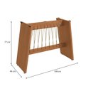Ver imagem 2 de Base Damiana para Mesa de Jantar de Madeira Marrom/Canela