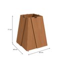 Ver imagem 2 de Base Dalia para Mesa de Jantar de Madeira Marrom/Canela