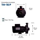 Ver imagem 2 de Bomba Monoestágio Th-16 P 3,0 Cv Rotor 159mm Monofásico Motor Thebe IP23 127/220-254