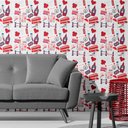 Ver imagem 4 de Papel De Parede Londres London Vintage Adesivo Lavável