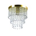 Ver imagem 2 de Kit 3 Pendentes Spark + Lustre Plafon Manucrillic Dourado