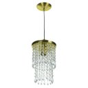 Ver imagem 3 de Kit 3 Pendentes Spark + Lustre Plafon Manucrillic Dourado