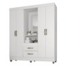 Guarda Roupa Casal Capela Lite Branco Brilho - Móveis Leão - 1