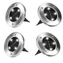Ver imagem 1 de Kit 4 Luminaria 8 Leds Solar Spot Balizador Refletor Chao