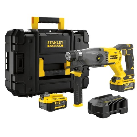 Martelete Perfurador e Romp À Bat 20v Stanley Sbh900m2k-br Voltagem:127/220v;cor:amarelo/preto