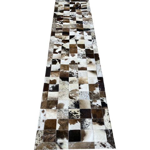 Tapete De Couro marrom malhado escuro 0,60x2,70 c/b pç 10