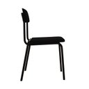 Ver imagem 6 de Conjunto 2 Cadeiras Estofadas Fixa Empilhável Fit Preto/Fosco Mt