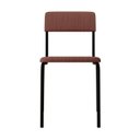 Ver imagem 7 de Conjunto 2 Cadeiras Estofadas Fixa Empilhável Fit Rosa/Linked/Preto Fosco Mt